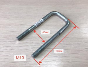 Стремянка М10 крепления опоры к раме лодочного прицепа МЗСА 81771B, 1C, 1D, 1E