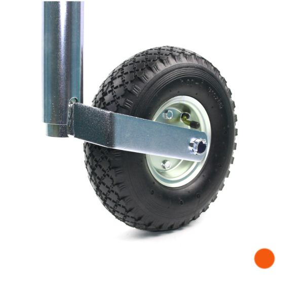 Опорное колесо 48мм, 136 TRAILERCOM Orange (пневмошина) (9)