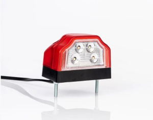 Фонарь подсветки номера прицепа FT-031 A LED (красный корпус) FRISTOM