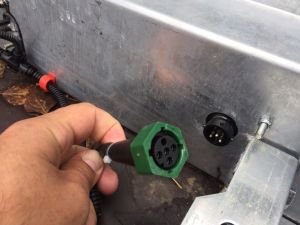 Байонетт фонаря прицепа 5-pin зеленый, ЕВРОСВЕТ