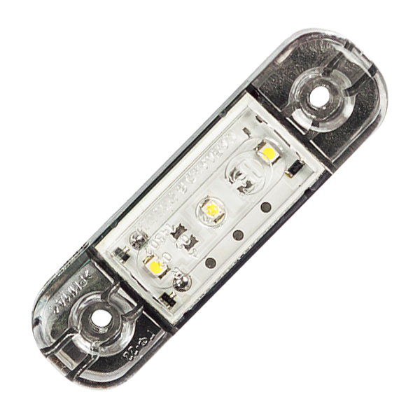 Фонарь габаритный прицепа ГФ22Б LED белый, с проводом