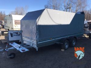 Двухосный прицеп с тентом АЭРО 180 см МЗСА 817735.022 (Нужна установка скоб!!!)