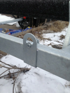 Петля крепления лодки на прицепы МЗСА до 7 м, пм от 1,5-2,5 кг, профиль 100х50