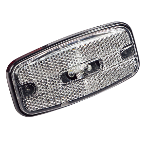 Фонарь габаритный прицепа ГФ1-15 LED белый, с колодкой AMP 282189-1 (Квадрат, испол. на лодочных МЗСА)