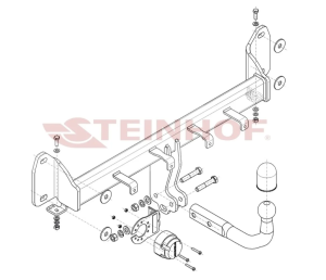 Фаркоп БМВ (BMW) X3 F25 (также xDrive) 2010-2017, BMW X3 G01 2017-, BMW X4 F26 2014-2018, BMW X4 G02 2018-