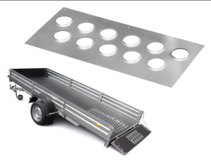 Лист с просечкой на борт прицепа 220 МЗСА 8536.0001