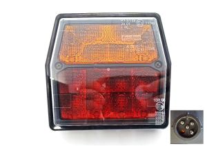 Фонарь задний на прицеп FT-222 LED МЗСА 12V Байонет BAJONET (светодиодный и герметичный, легко установить)