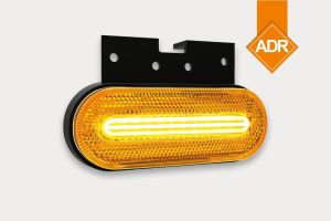 Фонарь габаритный прицепа FT-070 LED с кронштейном, желтый, 12-36V FRISTOM