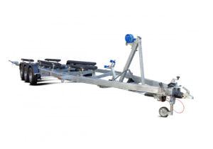 Прицеп для катера 9 метров МЗСА L 1025-3.35 исп.101, с тормозами, трехосный