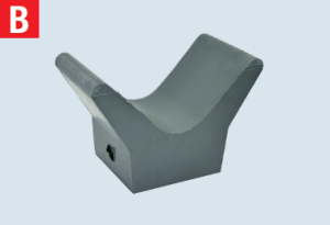 Носовой упор прицепа A135, B90, C90, D35, E75, F20, Резиновый, серый AL-KO ОРИГИНАЛ