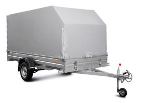 Прицеп с алюминиевыми бортами и тентом АЭРО 150 см МЗСА 817732.034 двухосный (Нужна установка скоб!!!)