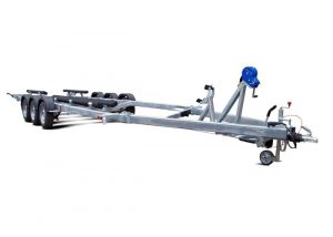 Прицеп для катера 8,2 метров МЗСА L 9025-3.35 исп.101, с тормозами, трехосный