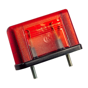 Фонарь подсветки номера прицепа ЕС10.02 красный, без лампы