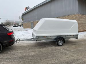 Крышка для прицепа Трейлер 829450 и МЗСА 817717, ФорТех, цвет Белый