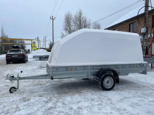 Крышка для прицепа МЗСА 817717 исп.012 (015, 022, 025, 032), 817732 исп.012 (022, 032, 034) Н 1200 мм Эврика, белая