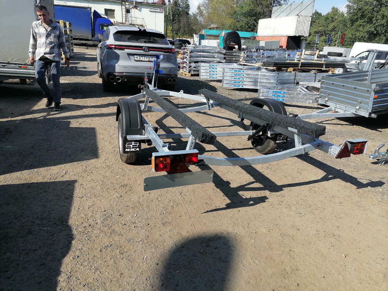 Регулировка, настройка лодочного прицепа.