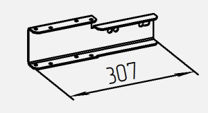 Средний кронштейн крепления правого крыла МЗСА 81773G (011, 013, 021, 023)