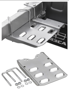 Подножка для лодочного прицепа, проф труба 80(100)х40(50, 60)