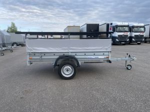 1Прицеп МЗСА 817704.022 с откидным стапелем для лодки ПВХ