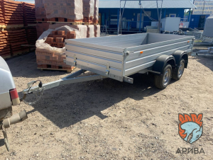 Двухосный прицеп МЗСА 817732.034 с высокими алюминиевыми бортами. Новый, 2024 года выпуска