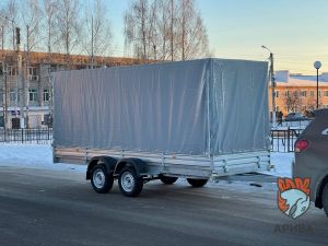 Двухосный прицеп с тентом 180 см МЗСА 817735.022 (Нужна установка скоб!!!)