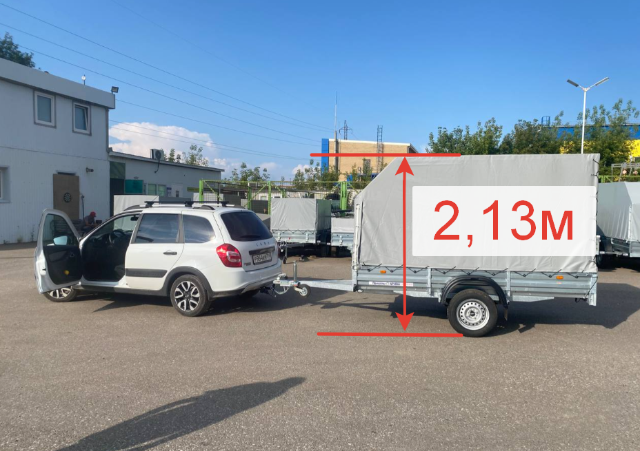 Прицеп на платной дороге высотой от 2м до 2,6м Москва - Казань 8155 рублей