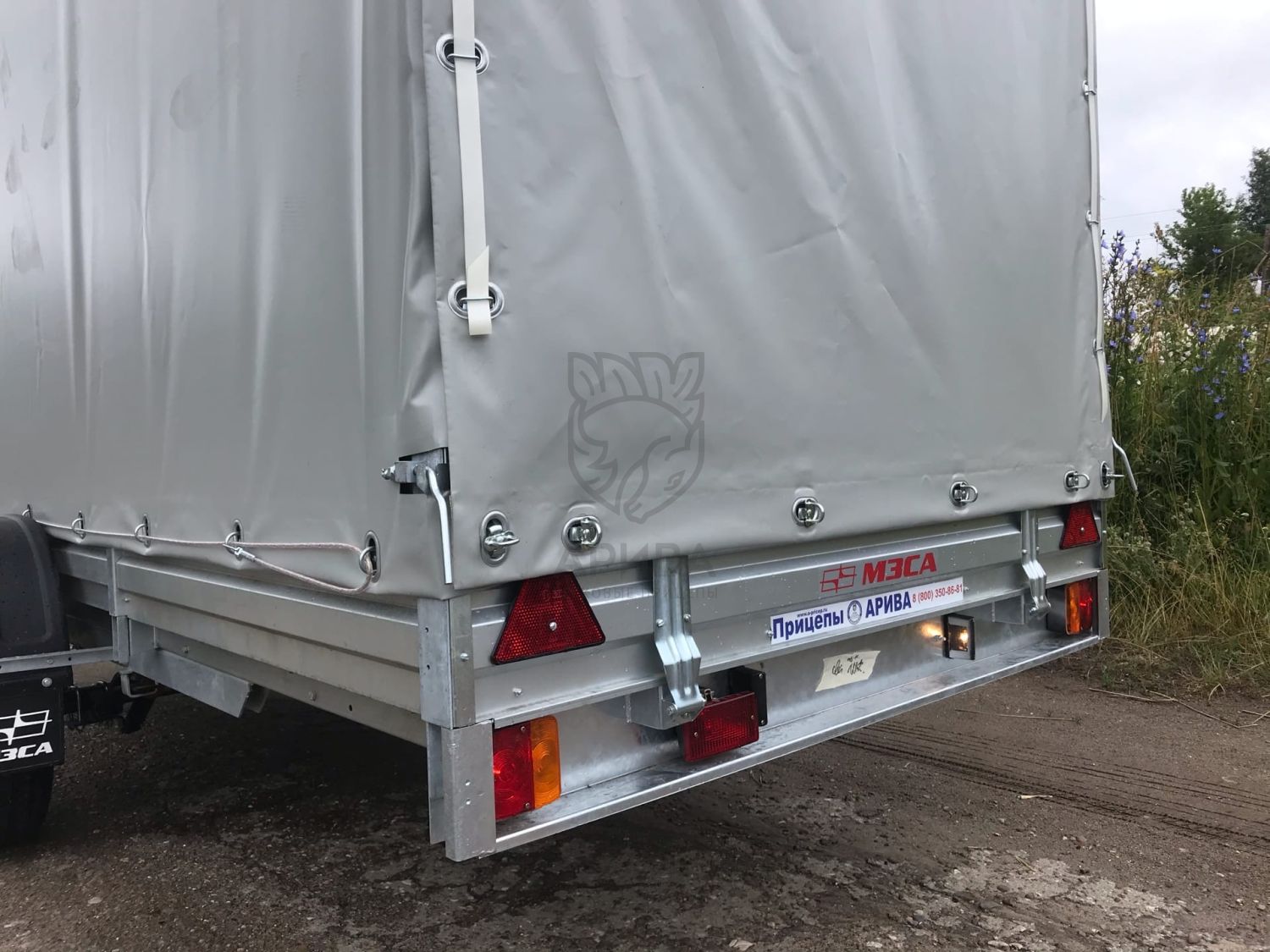 Прицеп для снегохода с ЕВРО тентом