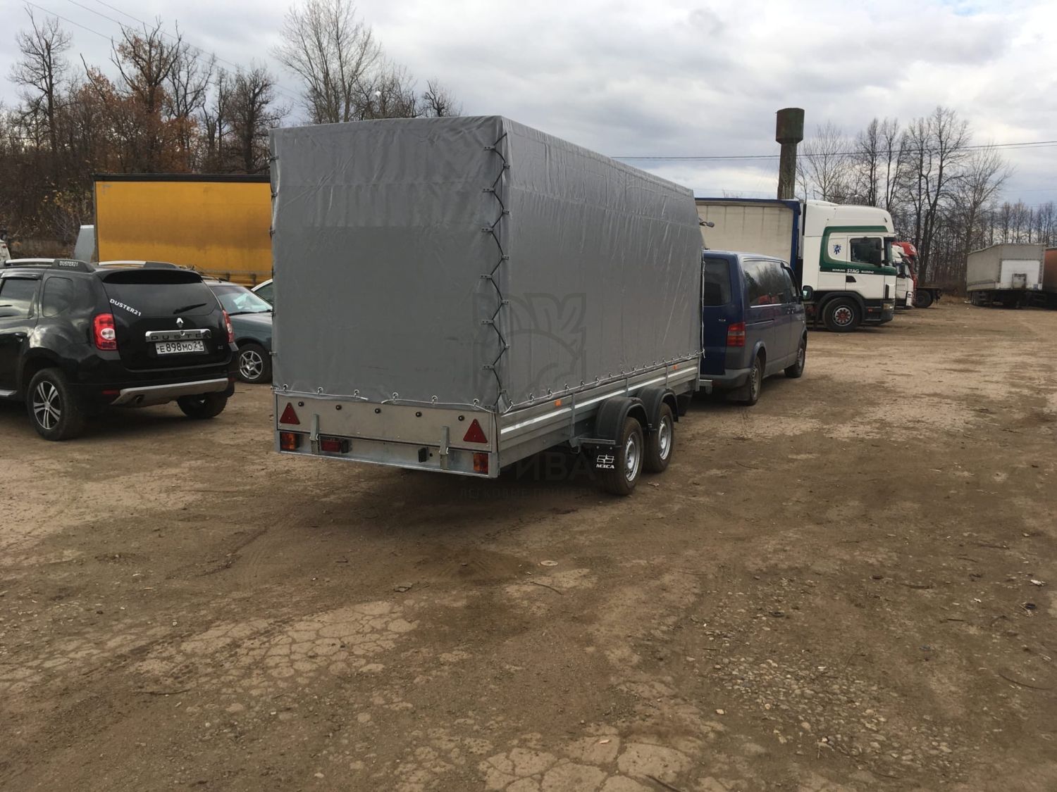 Прицеп МЗСА 817735.012 с трапом МЗСА