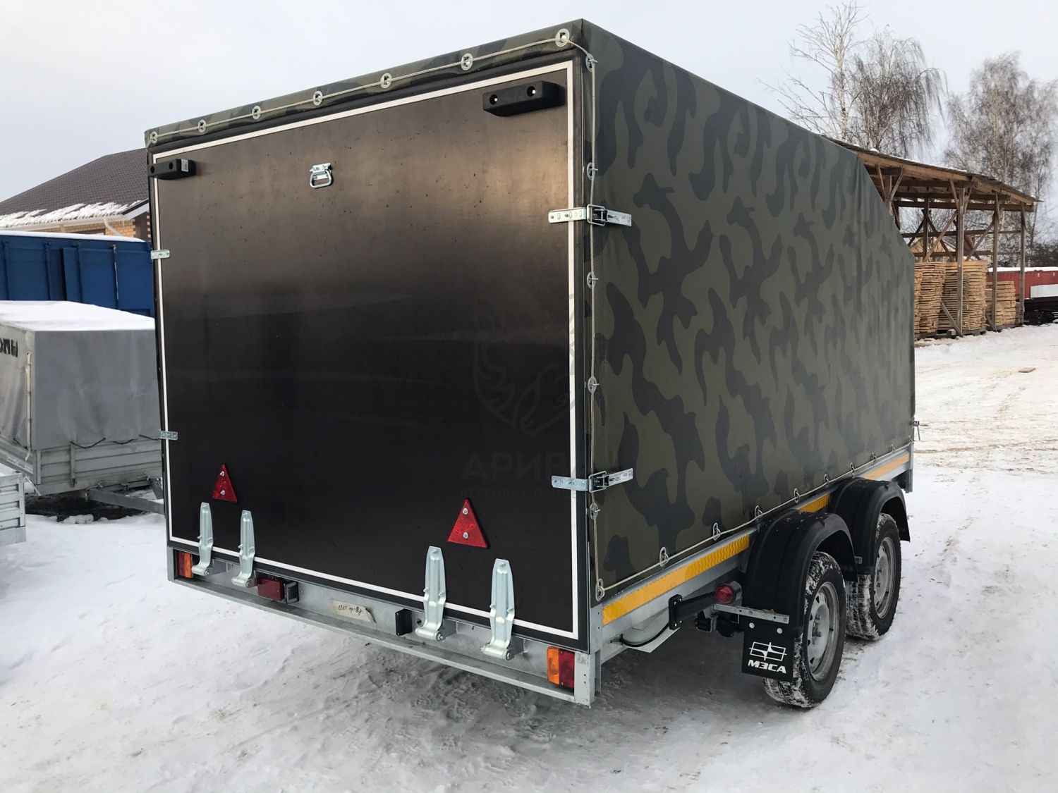 Прицеп для двух снегоходов МЗСА 817736.012