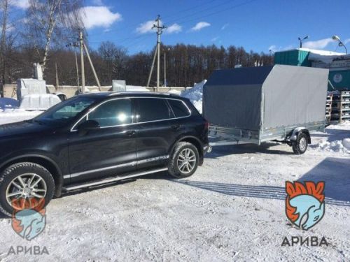 Прицеп для легкового автомобиля с тентом АЭРО 200 см МЗСА 817718.022 (Нужна установка скоб!!!)