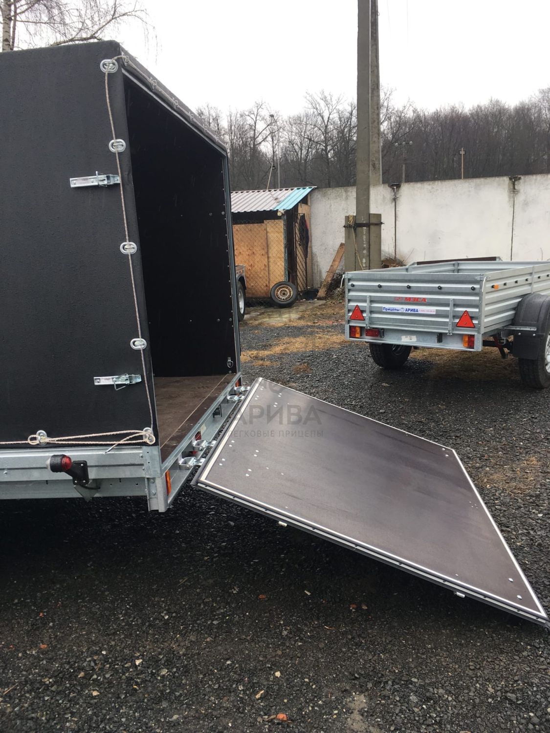 Прицеп МЗСА 817736.012 с трапом и ЕВРО тентом