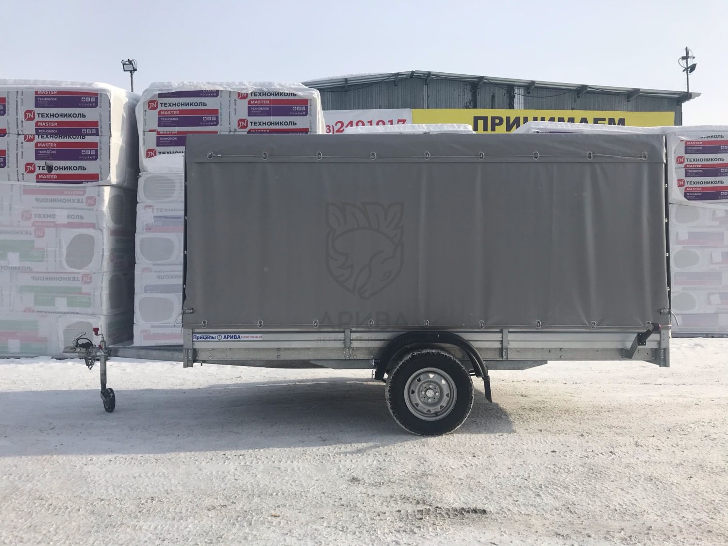 Прицеп МЗСА 817719.012 с ЕВРО тентом и верхней погрузкой