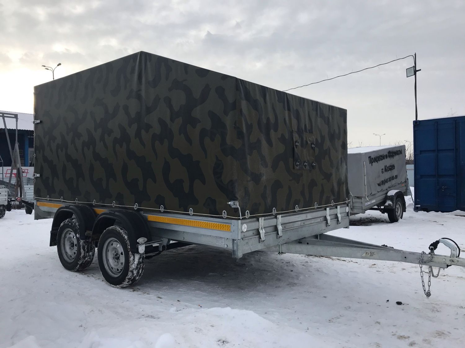 Прицеп для двух снегоходов МЗСА 817736.012