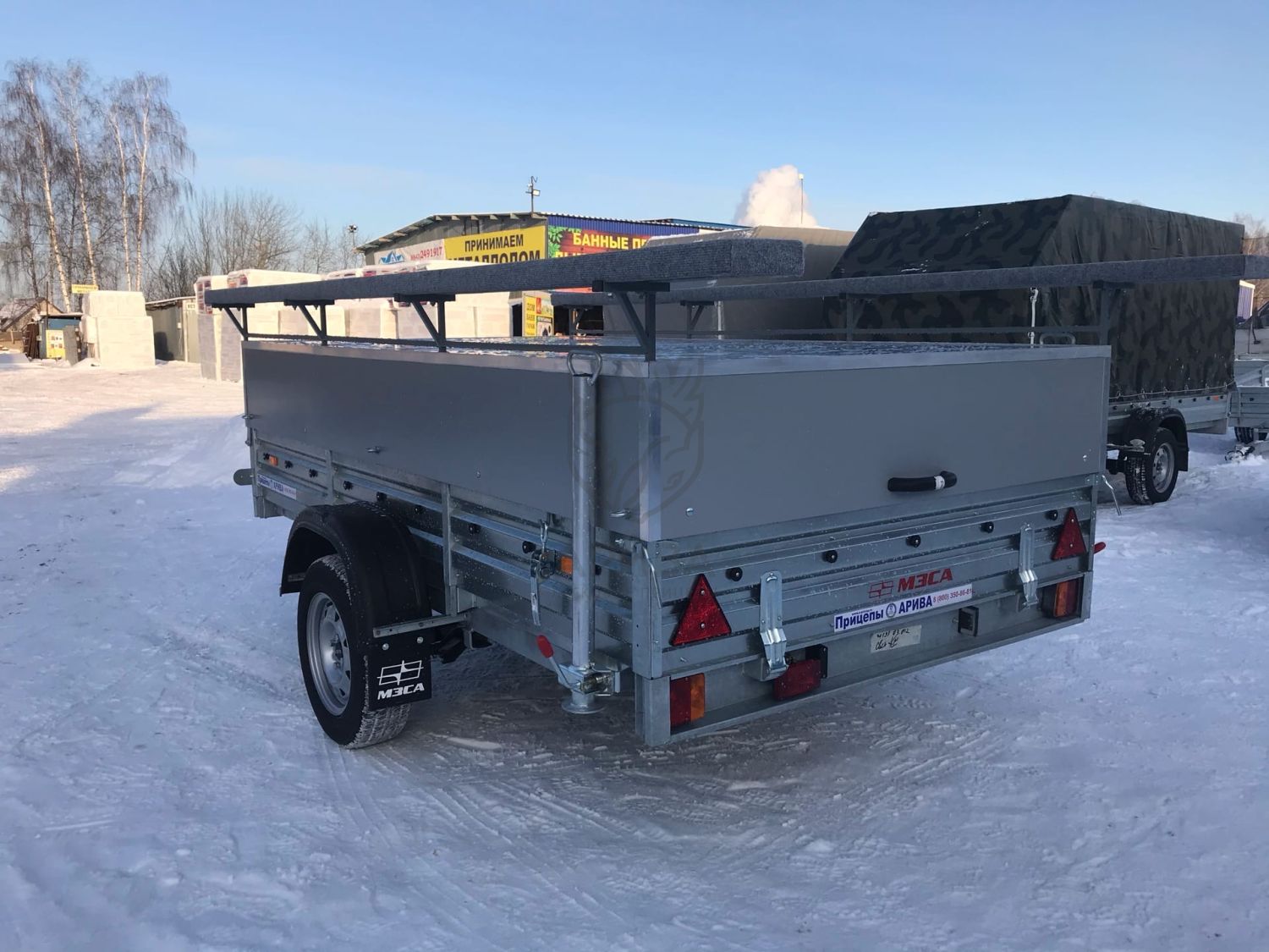 Прицеп с откидным стапелем МЗСА 817703.012