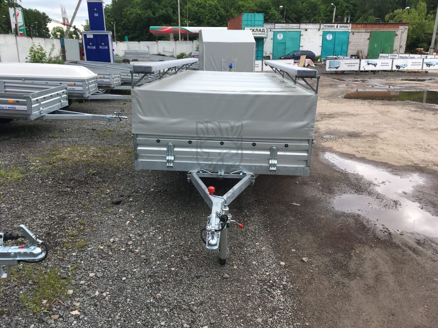 Стапель для лодки ПВХ откидной на прицеп МЗСА 817717.012