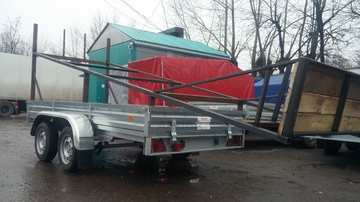 "Катюша" для перевозки 6 метровых досок