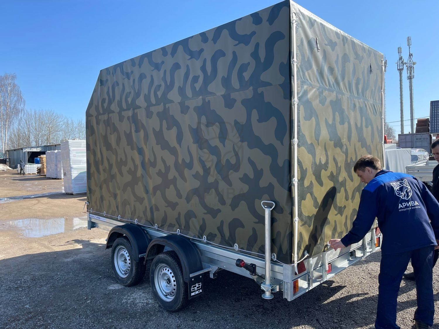 Прицеп МЗСА 817736.012 с трапом МЗСА