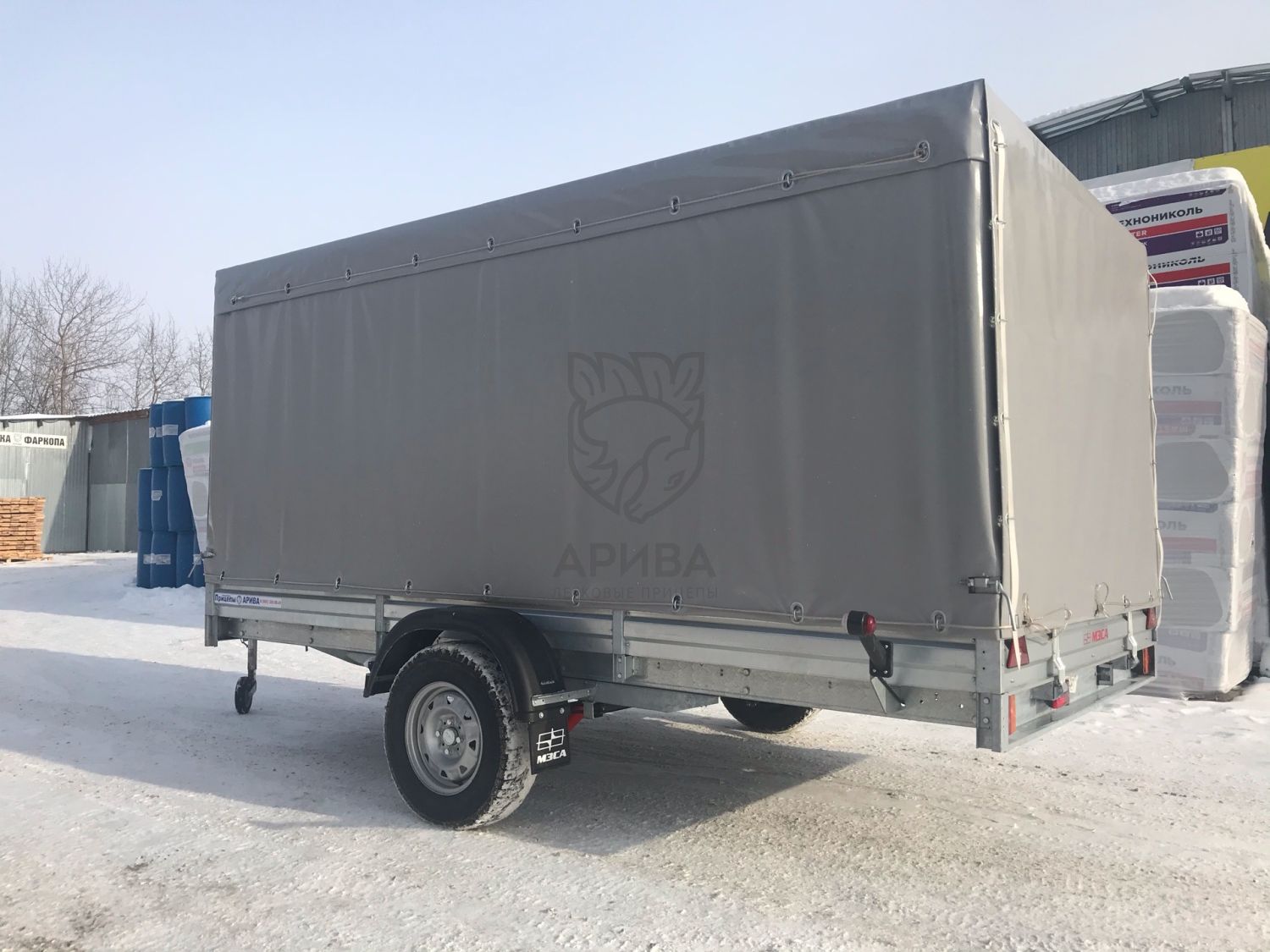 Прицеп МЗСА 817719.012 с ЕВРО тентом и верхней погрузкой