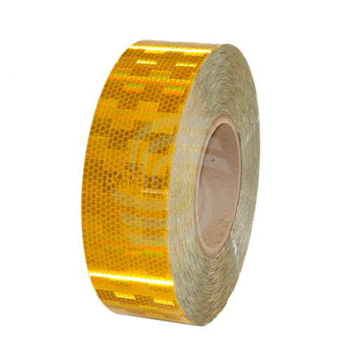 Светоотражающая лента на прицеп для контурной маркировки, желтая, не разрезная