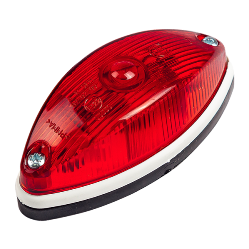 Фонарь габаритный прицепа ГФ2К красный, с лампой