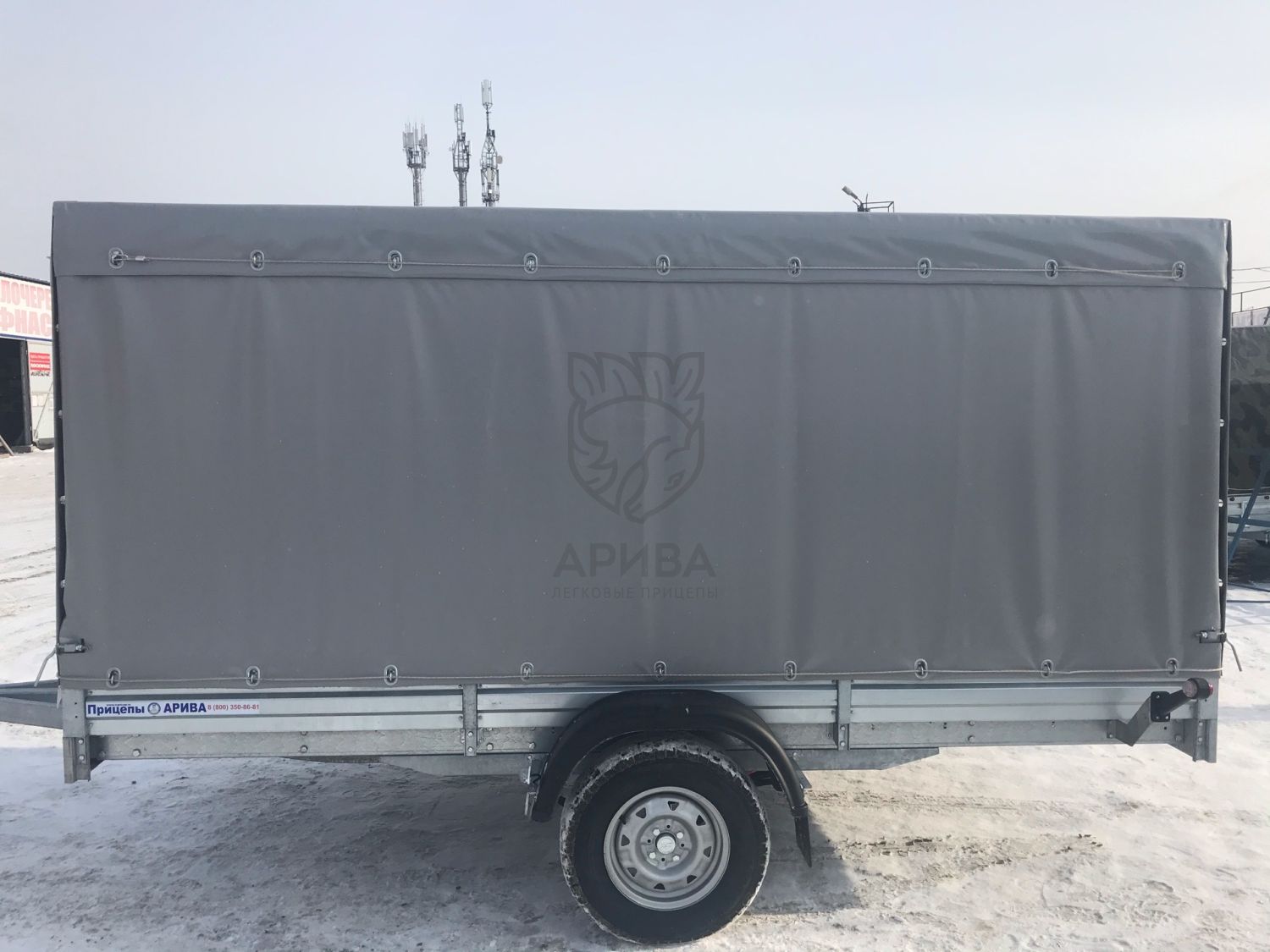 Прицеп МЗСА 817719.012 с ЕВРО тентом и верхней погрузкой