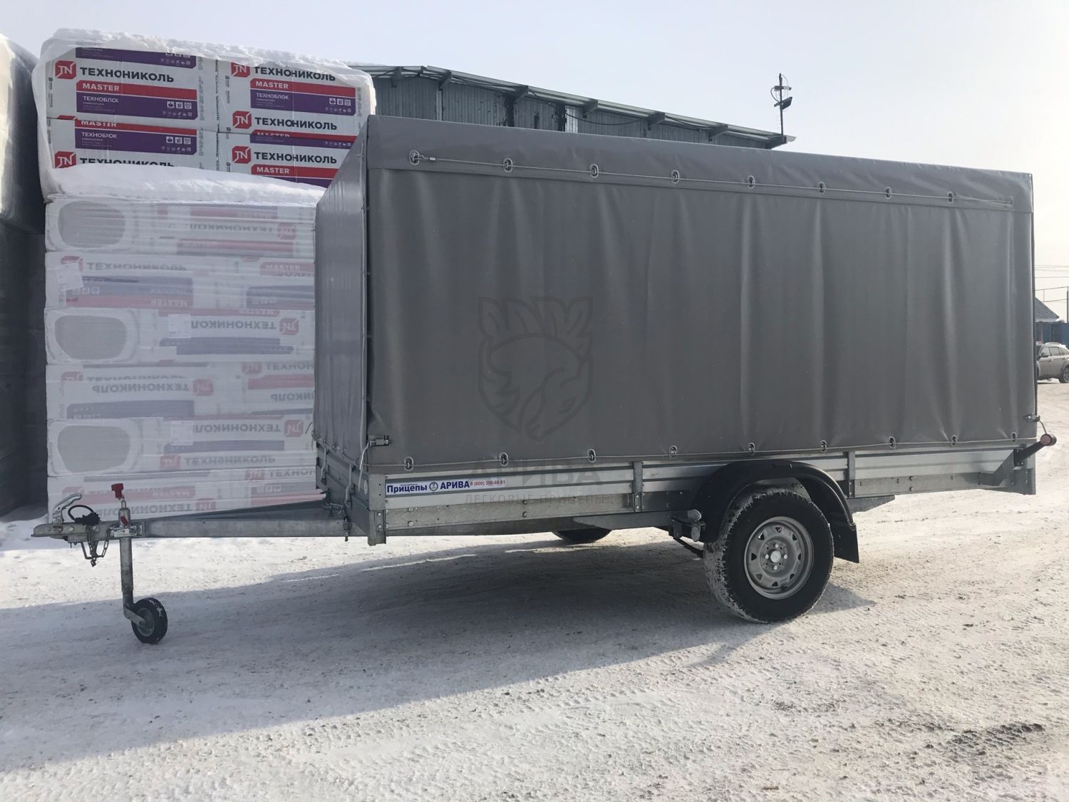 Прицеп МЗСА 817719.012 с ЕВРО тентом и верхней погрузкой