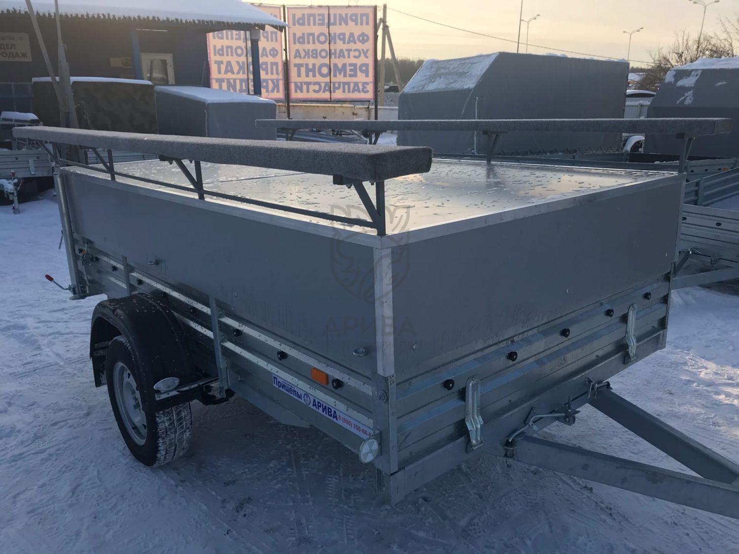 Прицеп с откидным стапелем МЗСА 817703.012