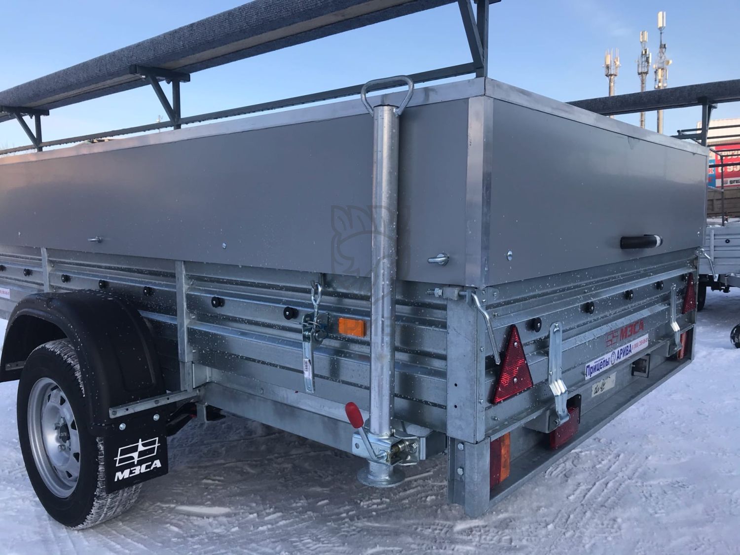 Прицеп с откидным стапелем МЗСА 817703.012