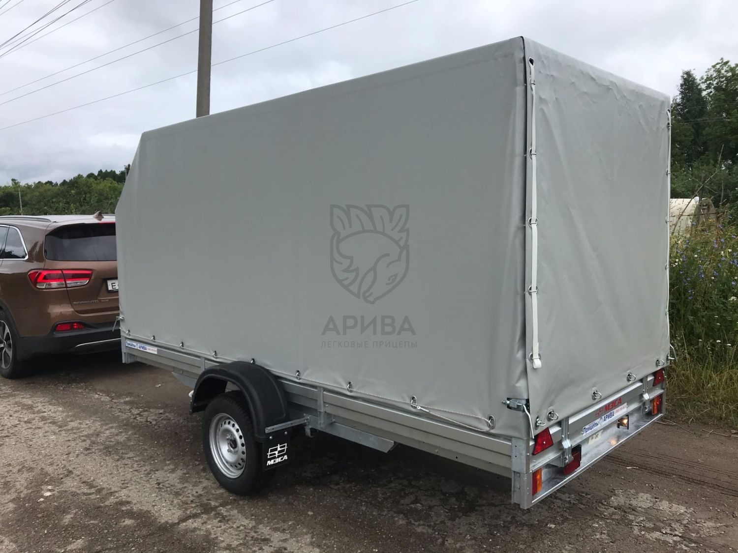 Прицеп для снегохода с ЕВРО тентом