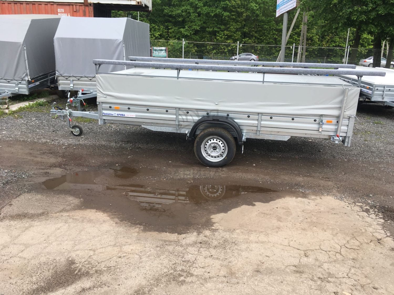 Стапель для лодки ПВХ откидной на прицеп МЗСА 817717.012