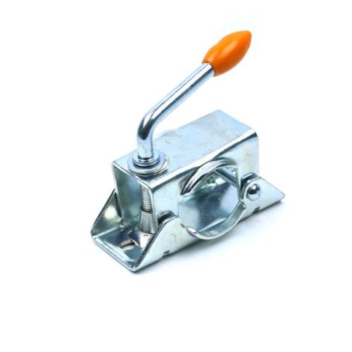 Хомут опорного колеса прицепа 48мм TRAILERCOM (ручка 100 мм, Orange)