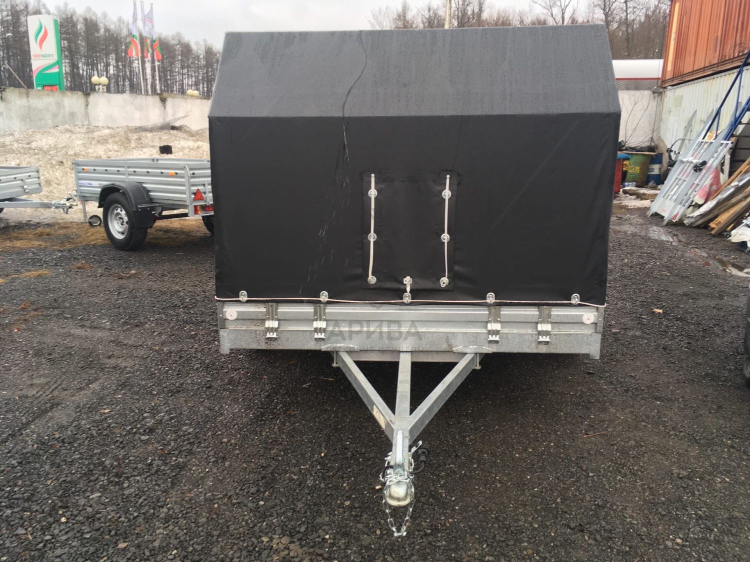 Прицеп МЗСА 817736.012 с трапом и ЕВРО тентом