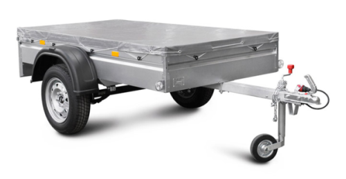 Легковой прицеп с тентом 30 см МЗСА 817700.002