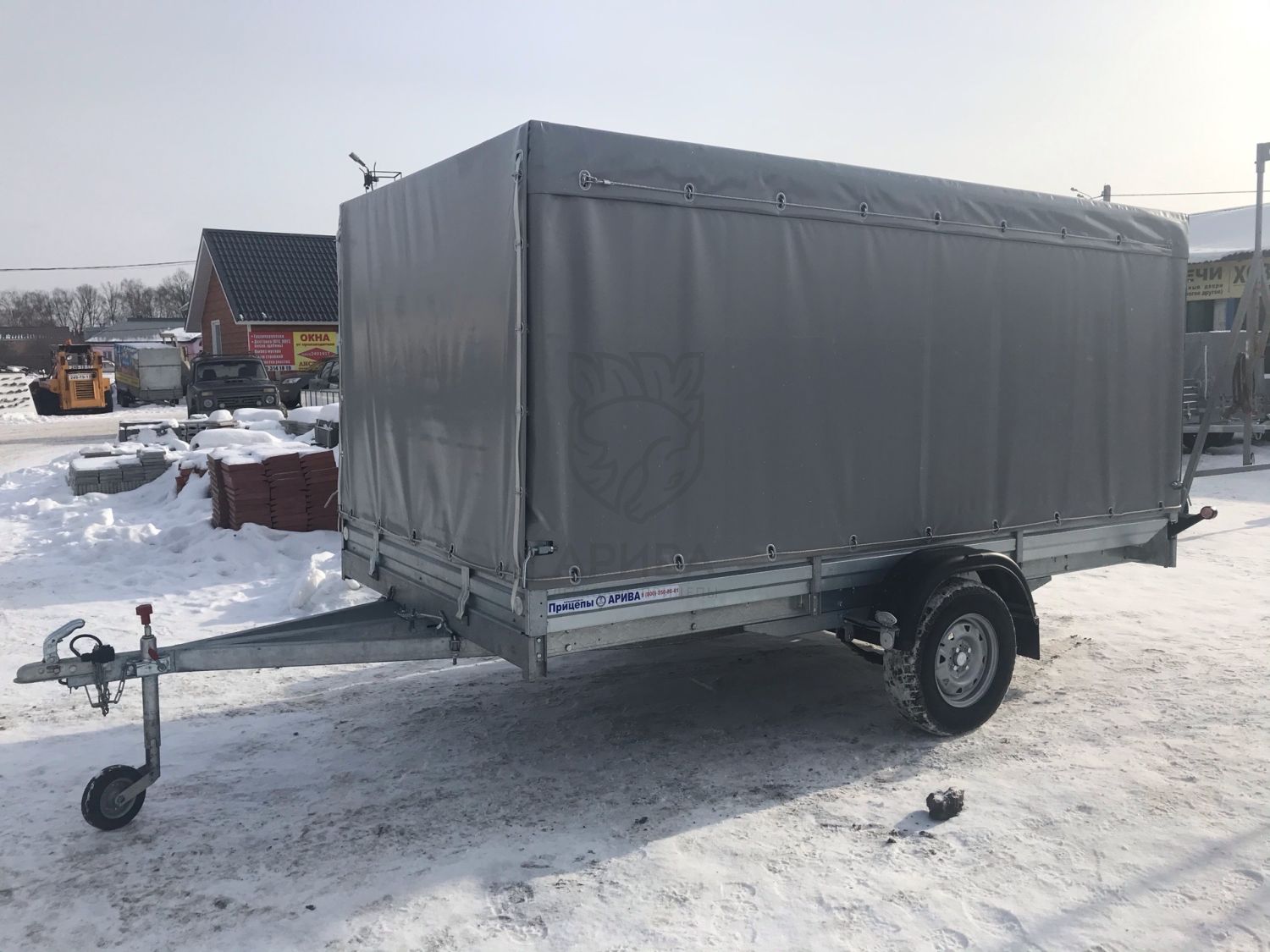 Прицеп МЗСА 817719.012 с ЕВРО тентом и верхней погрузкой